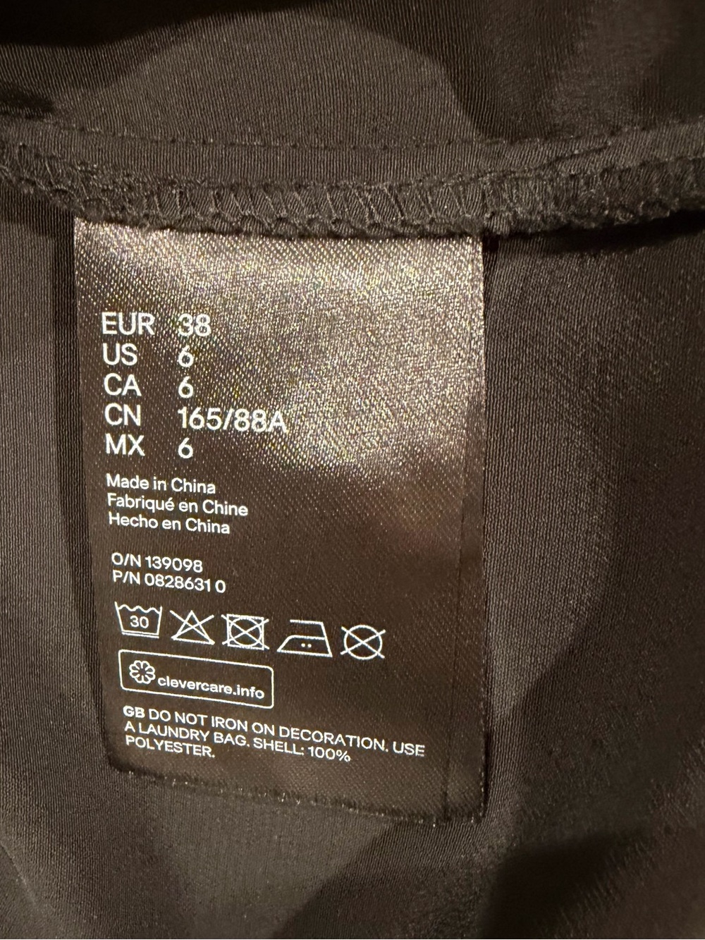H&M Black Short-Sleeve Mock Neck Top with Stud Accents - Picture 4 of 4